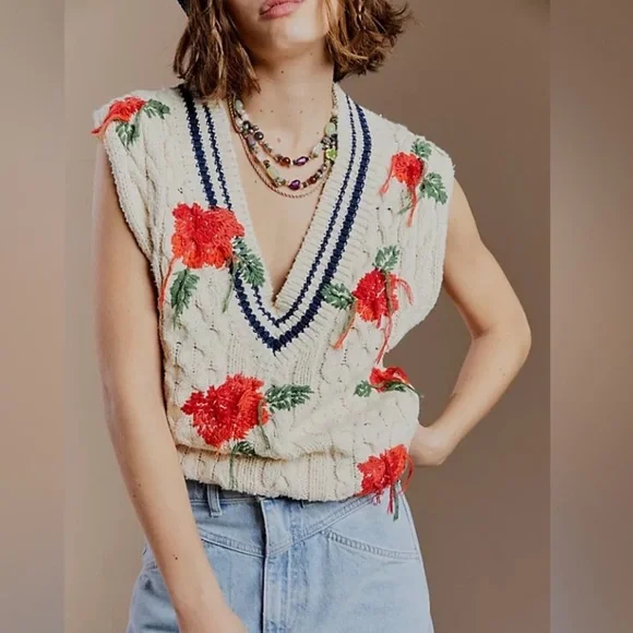 Free People Good Karma Vest - L-NWT - Picture 7 of 13